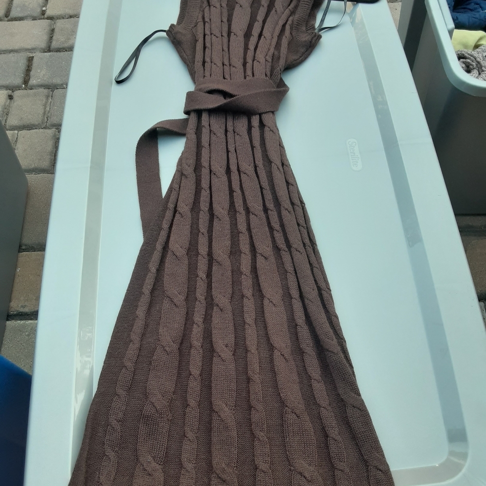 Brown Calvin Klein sweater dress sz.8